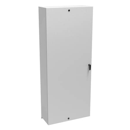 Hammond 3 Point Latch with Handle and 1/4 Turn Latch (Top, Bottom) Electrical Enclosures, 72 in H, 12 in D EN4SD723012LG